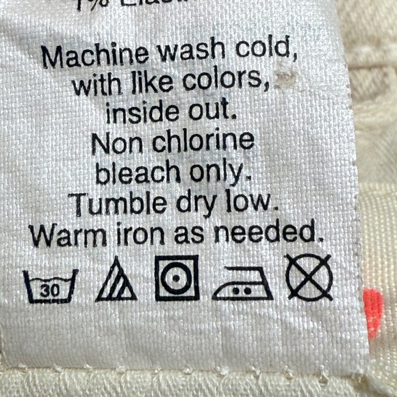 Crewcuts By J. Crew Girls Cream Denim Jean Jacket, Button Front, Embroidered 10 - Picture 11 of 16